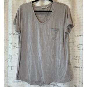 prAna Women's XL Gray Modal Short Sleeve Tee Shirt Gorpcore Granola Girl